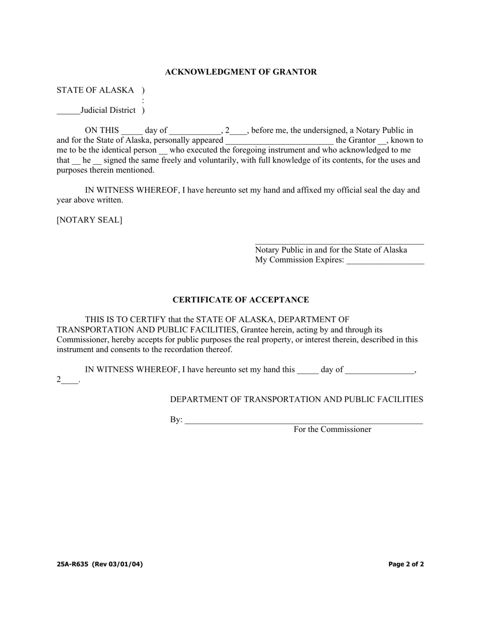 Form 25A-R635 - Fill Out, Sign Online and Download Printable PDF ...