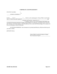 Form 25A-R658 Partial Deed of Reconveyance (Corporate/Total Property) - Alaska, Page 2