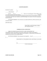 Form 25A-R670 Deed of Reconveyance (Standard) - Alaska, Page 2