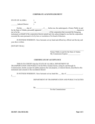 Form 25A-R671 Deed of Reconveyance (Corporate) - Alaska, Page 2