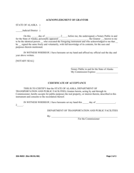 Form 25A-R653 Partial Deed of Reconveyance (Standard/Total Property) - Alaska, Page 2
