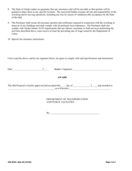 Form 25A-R925 Specifications and Award for Sale and Removal of Structures - Alaska, Page 2