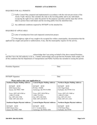 Form 25A-R974 Lane Closure Permit - Alaska, Page 2