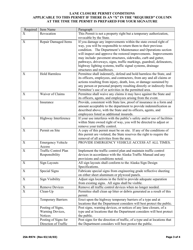 Form 25A-R974 Lane Closure Permit - Alaska, Page 3