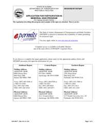 Document preview: Form 25A-R977 Application for Participation in the Memorial Sign Program (For Highway Accident Victims) - Alaska