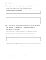 General Variance Application for Residential Licensing - Alaska, Page 3