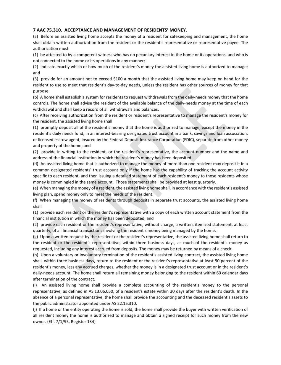 Money Management Authorization - Alaska, Page 2