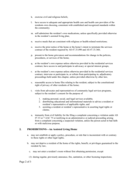 Notice of Resident&#039;s Rights and Prohibited Actions by the Assisted Living Home - Alaska, Page 2