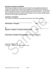 Sample Residential Services Contract - Alaska, Page 5