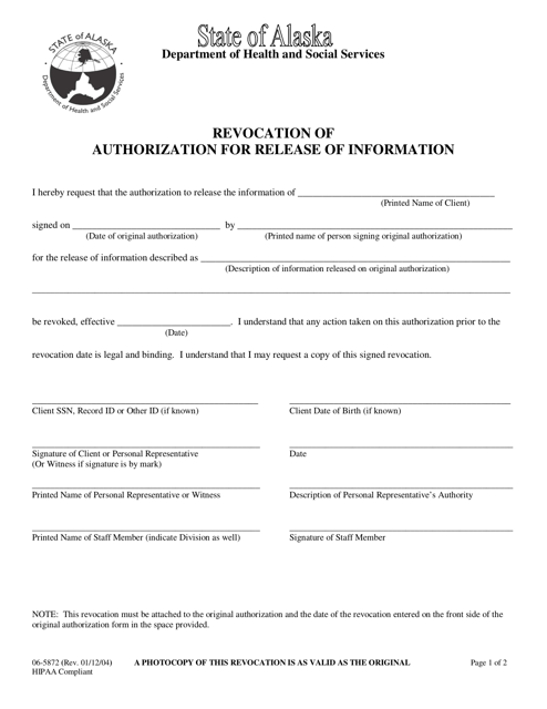 Form 06-5872  Printable Pdf