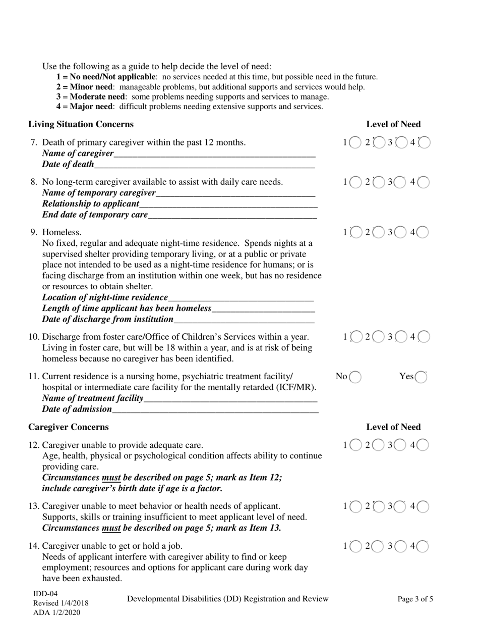 Form IDD-04 - Fill Out, Sign Online and Download Fillable PDF, Alaska ...