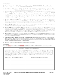 Form 06-5870 Authorization for Release of Information - Alaska, Page 2
