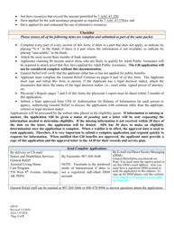Form GR-02 Renewal Application for General Relief Assisted Living Care - Alaska, Page 2