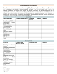 Form GR-02 Renewal Application for General Relief Assisted Living Care - Alaska, Page 5