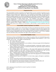 Document preview: Form GR-01 Application for General Relief for Assisted Living Home Care Benefits - Alaska