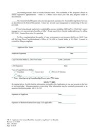 Form GR-01 Application for General Relief for Assisted Living Home Care Benefits - Alaska, Page 10