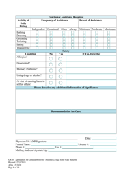 Form GR-01 Application for General Relief for Assisted Living Home Care Benefits - Alaska, Page 8