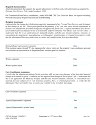 Form CFC-01 Community First Choice Amendment to Service Plan - Alaska, Page 3