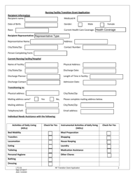 Form LTC-03 Nursing Facility Transition Grant Application - Alaska, Page 2