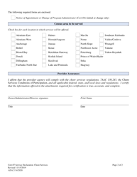 Form CERT-07 Service Declaration: Chore Services - Alaska, Page 2