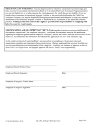 Form CC40 In-home Child Care Application - Alaska, Page 5