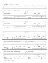 Form CSSD04-1050 Alaska New Hire Reporting Form - Alaska, Page 2