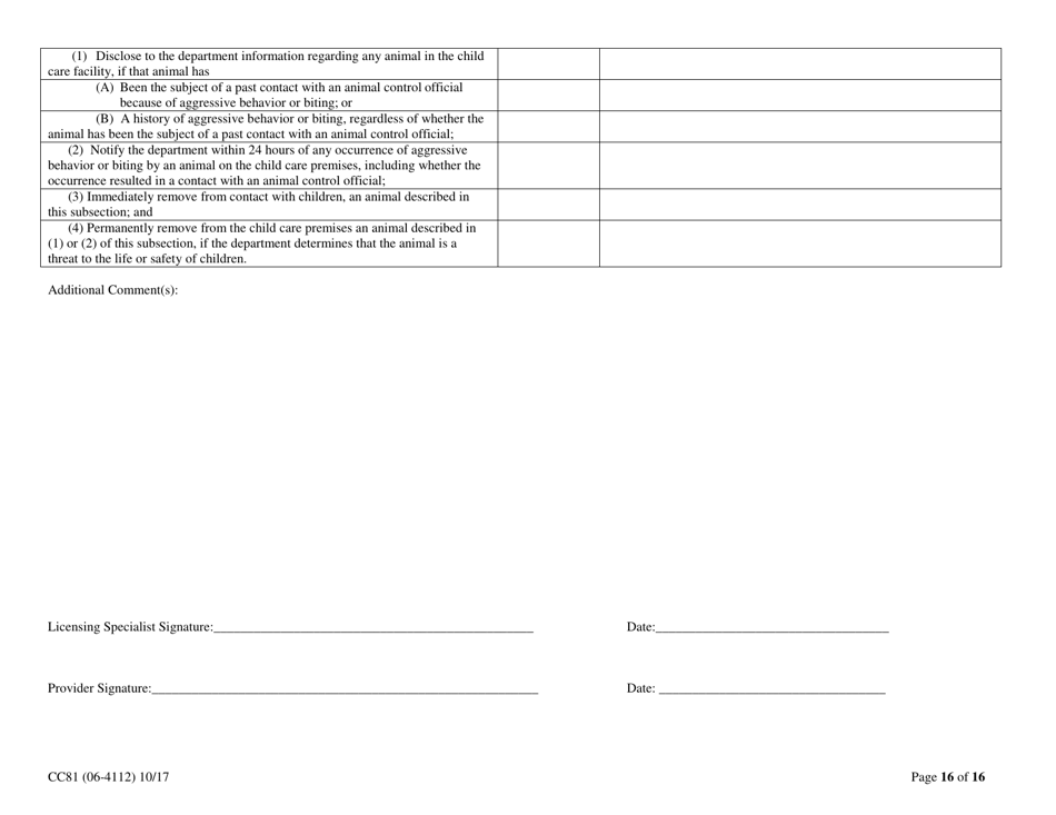 Form CC81 - Fill Out, Sign Online and Download Printable PDF, Alaska ...