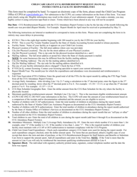 Form CC15 Child Care Grant (Ccg) Reimbursement Request (Manual) - Alaska, Page 2