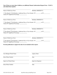 Form CC02 Manual Authorization Request Form - Pass I - Alaska, Page 2