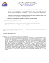 Authorization for Release of Information - Alaska, Page 2