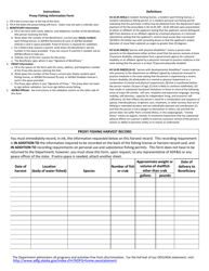 Form 11-203 Proxy Fishing Form - Alaska, Page 2