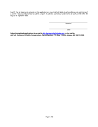 Cultural Education Permit Application - Alaska, Page 4