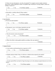 Laboratory Data Review Checklist for Air Samples - Alaska, Page 2