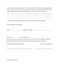 ADEC Form 18-0503 Empty Tank Affidavit - Alaska, Page 3