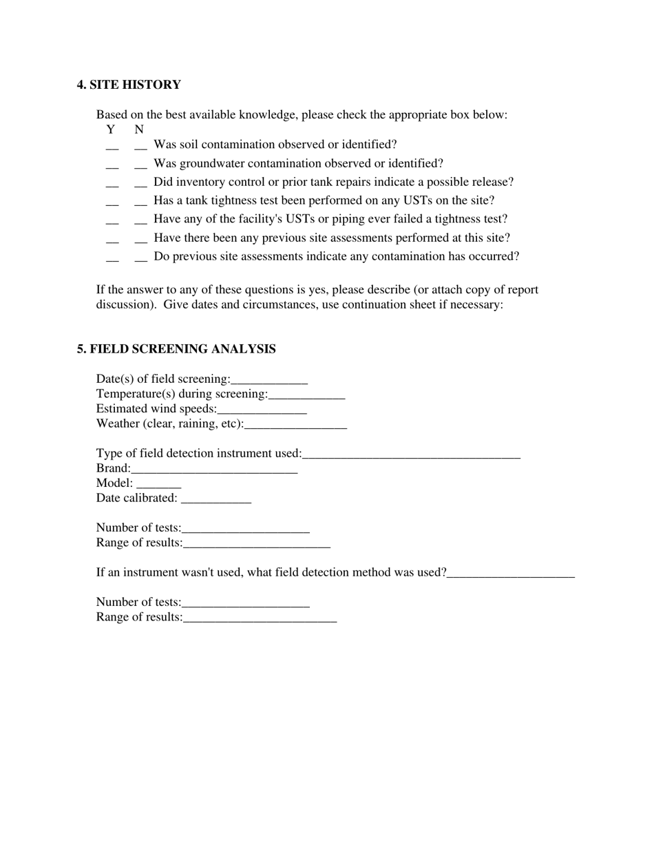 Form 18-0508 Appendix B Adec Storage Tank Program Site Assessment  Release Investigation Summary Form - Alaska, Page 3