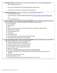 Form SEA-003 Seafood Plan Review Checklist - Alaska, Page 2