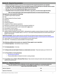 Form SEA-003 Seafood Plan Review Checklist - Alaska, Page 4