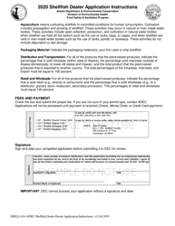 Instructions for Form SHELL-016-ADEC Shellfish Dealer Application - Alaska, Page 4