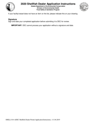 Instructions for Form SHELL-016-ADEC Shellfish Dealer Application - Alaska, Page 6