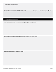 Performance Evaluation Form - Alaska, Page 6