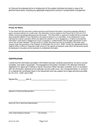NCUA Form 4063 Notice of Change in Official or Senior Executive Officer, Page 4