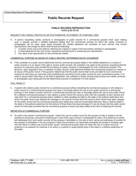 Form PUBRECREQ-001 Public Records Request - Arizona, Page 2