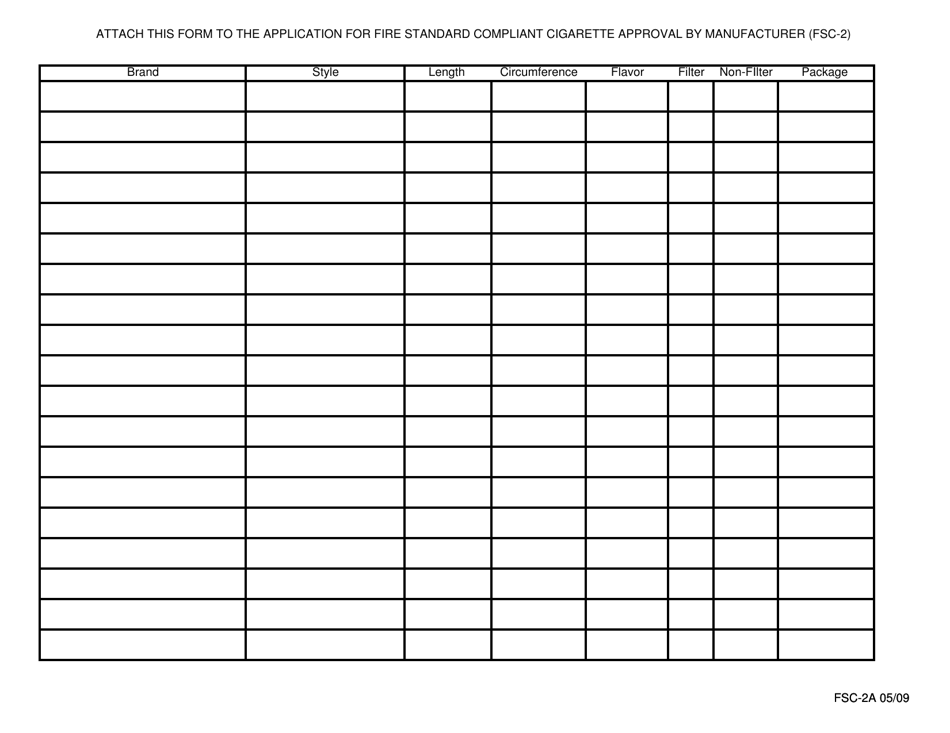 Form FSC-2A - Fill Out, Sign Online and Download Fillable PDF, Arizona ...