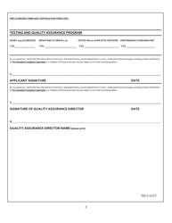 Form FSC-2 Fire Standard Compliant (FSC) Cigarette Certification Form - Arizona, Page 2