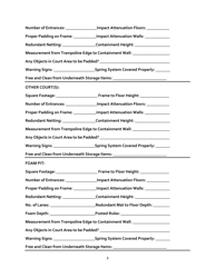 Trampoline Court Inspection Form - Arizona, Page 3