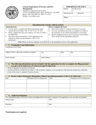 Trampoline Court Application - Arizona