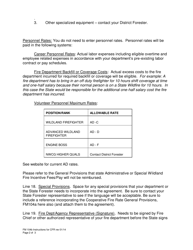 Instructions for Form FM104 Arizona State Foresters Cooperative Fire Rate Agreement - Arizona, Page 2