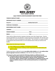 Document preview: Daily Vendor Acknowledgement Signature Form - Arizona