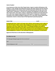 Instructor Acknowledgement Signature Form - Arizona, Page 2