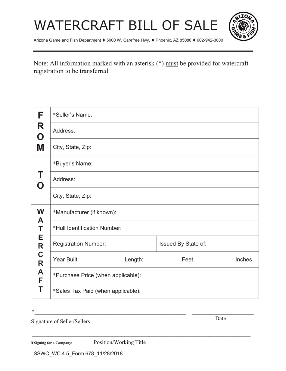 form-678-download-printable-pdf-or-fill-online-watercraft-bill-of-sale